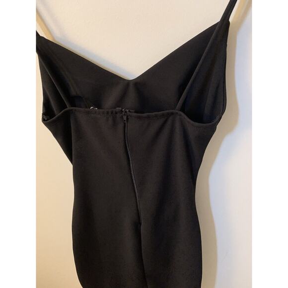 Windsor Dress Womens Size Small Black Open Front Sleeveless Bodycon Above Knee - Picture 4 of 6
